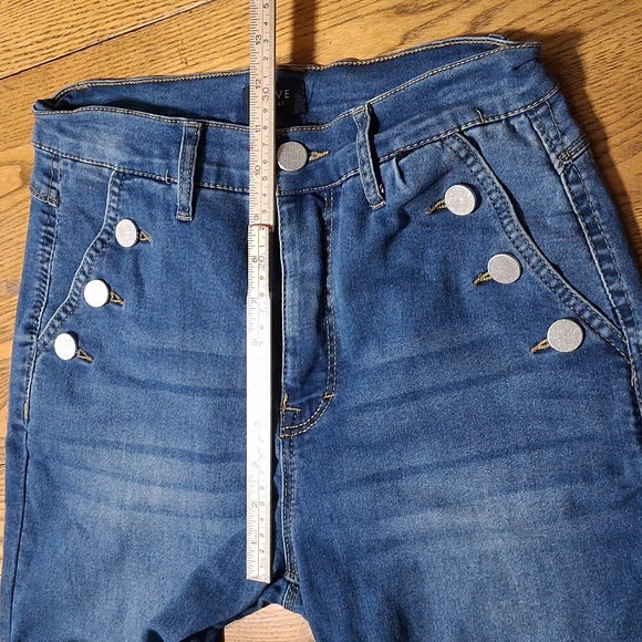 CURVE APPEAL Jeans Womens 8 X 29 BOOT BOOTCUT CUT Preowned BUTTONS - Picture 5 of 8